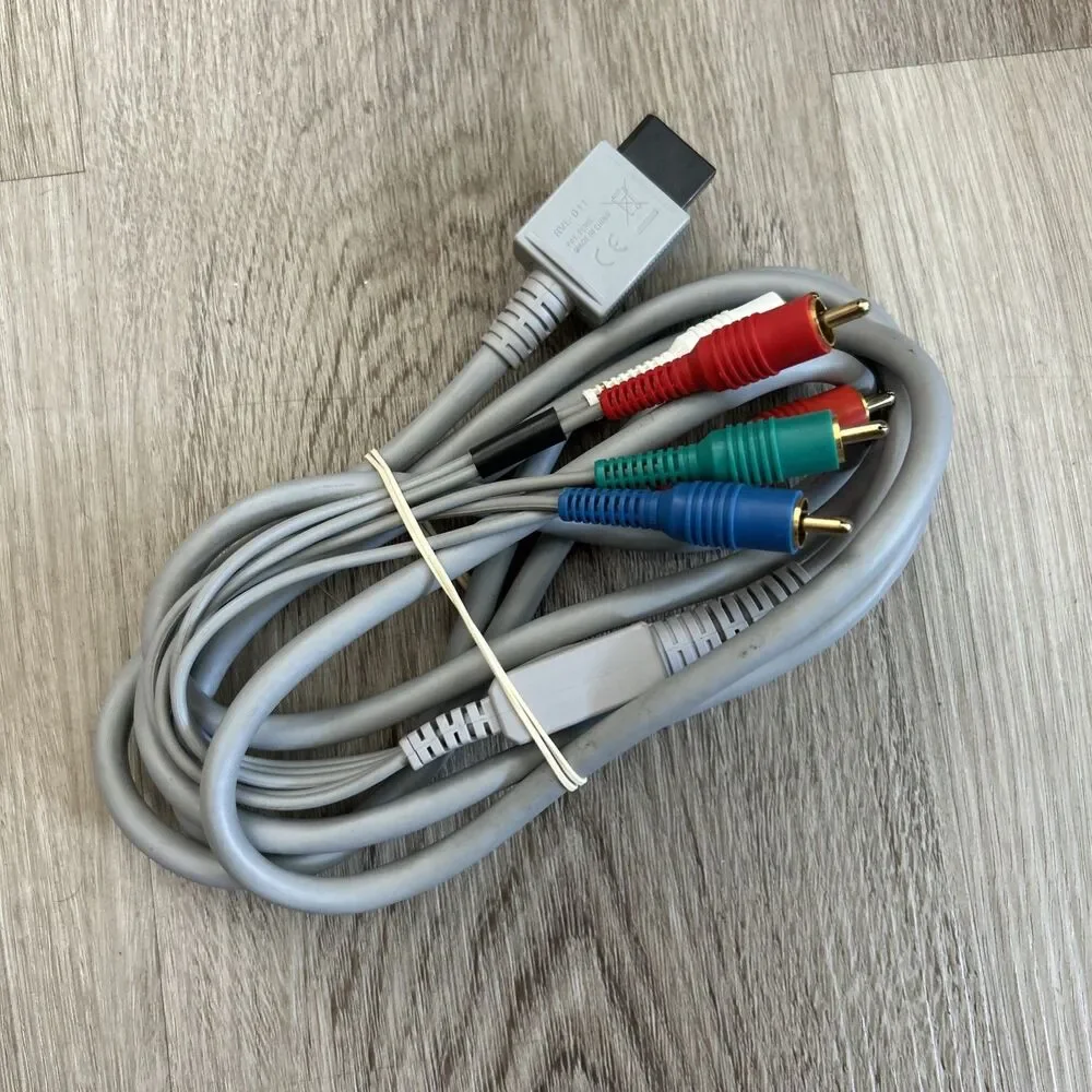 Nintendo Wii RVL-011 OEM HD Component Video Cable Genuine Authentic Tested Works